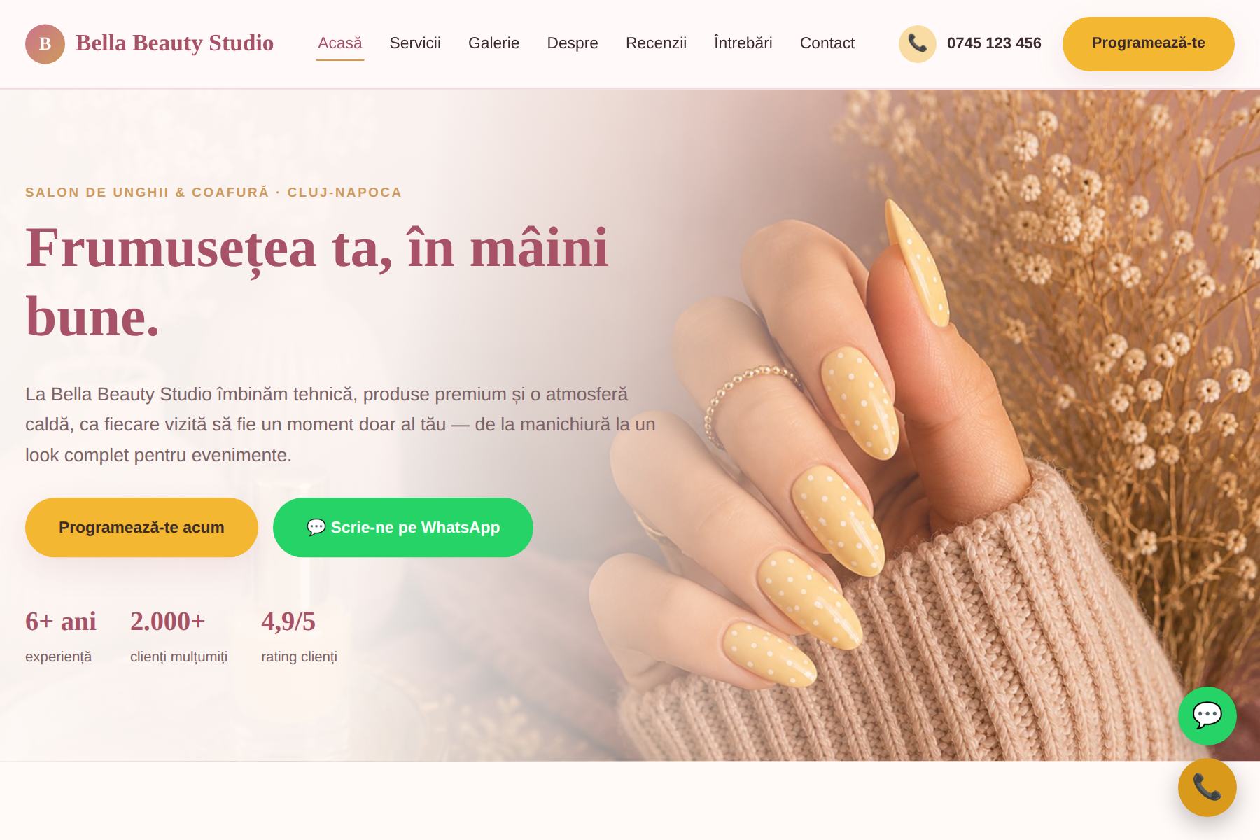 Homepage Bella Beauty Studio